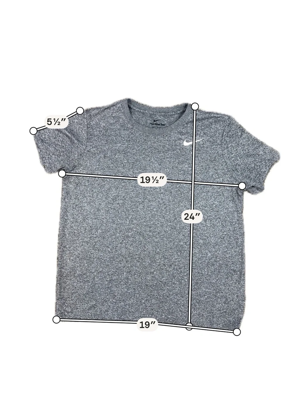 Nike Gray Short Sleeve Dri-FIT Tee